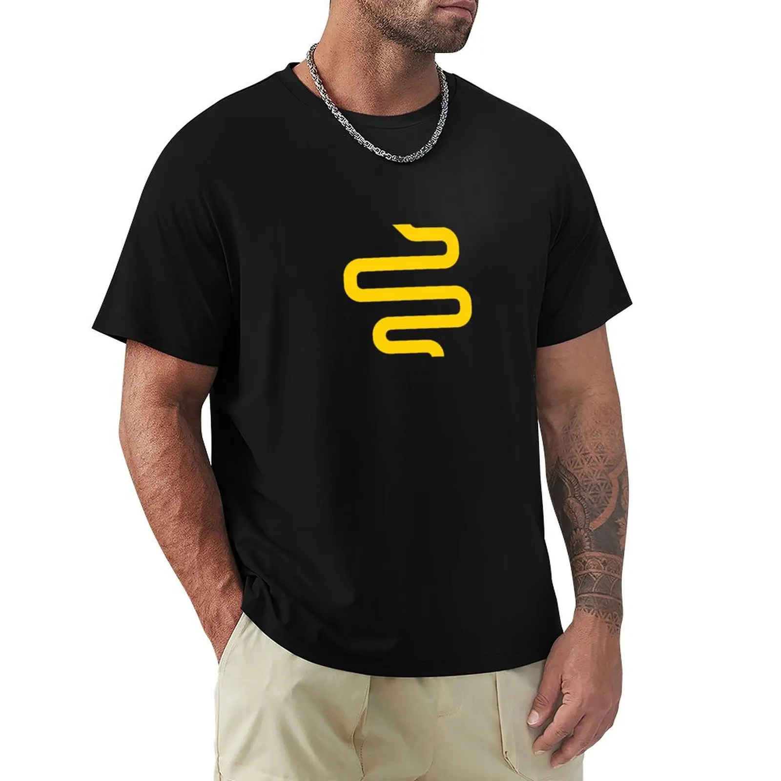 

Sickick Sick Kick S!ck!ck Yellow snake T-Shirt Short sleeve tee Clothing summer top T-shirt men