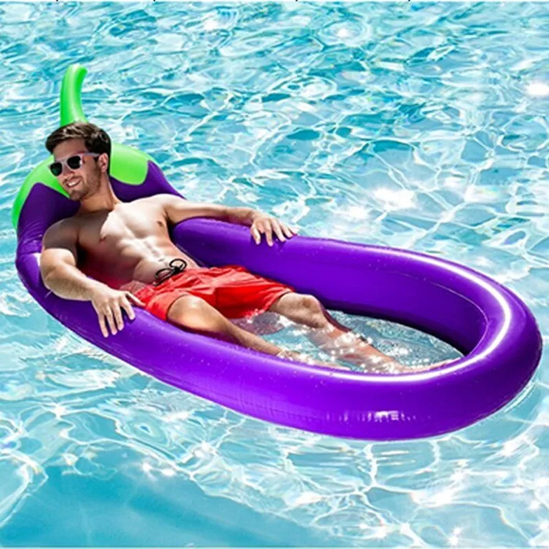 Water inflatable Swimming Ring Deck Chair Bed Floating Row Adult Swimming Circle Mattress Ring Swimming Pool Toy