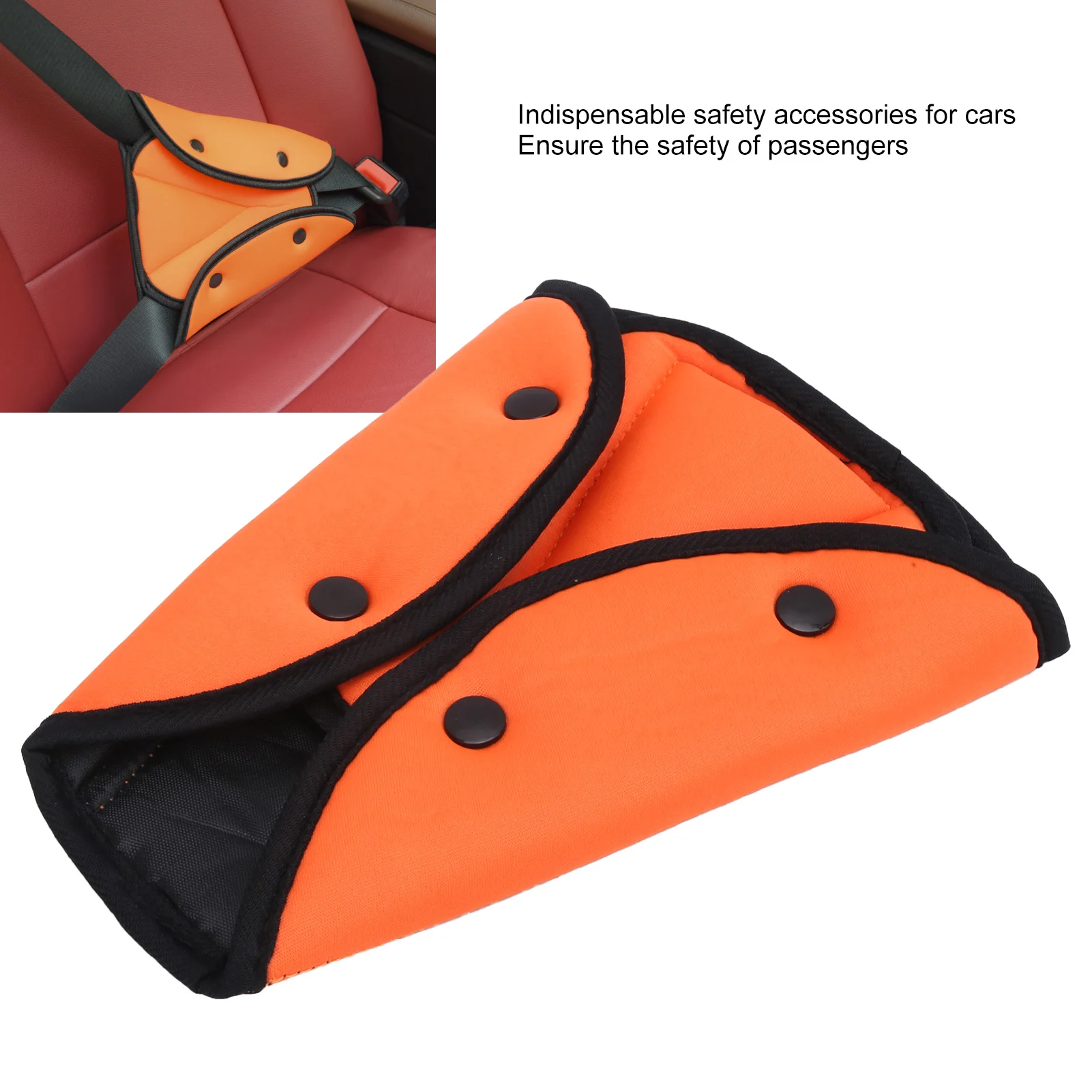 Car Universal Safe Seat Belt Cover Soft Adjustable Triangle Safety Seat Belt Pad Clips Protection for Baby Child Belts