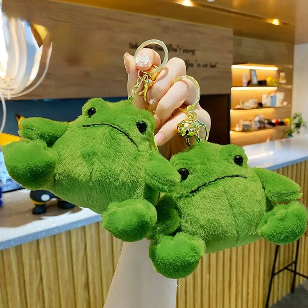 Green Frog Cartoon Frog Plush Keychain Plush Soft Ricky Rain Frog Plush Pendent Kawaii Cartoon Ricky Rain Frog Plush Keyring