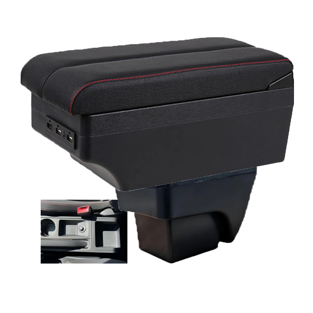 For Seat Ibiza armrest box central content box interior Armrests Storage car-styling accessories part with USB