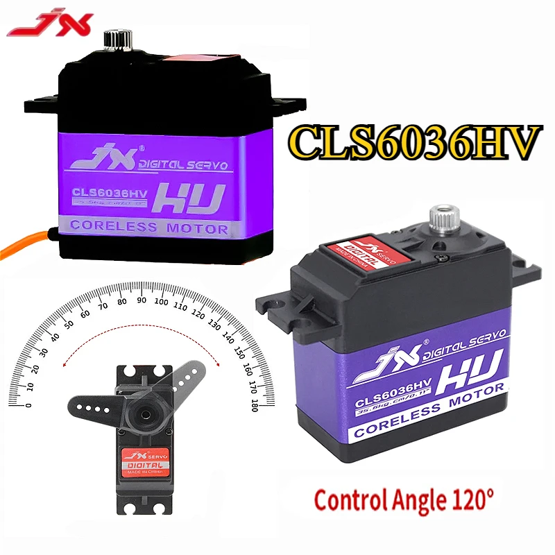 

JX CLS6036HV 60g 36KG Coreless Motor Digital Servo - Metal Gear