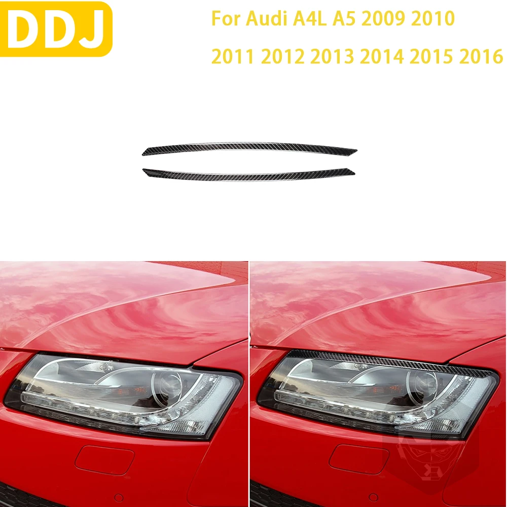 For Audi A4L A5 2009 2010 2011 2012 2013 2014 2015 2016 Accessories Carbon Fiber Interior Lamp Eyebrow Trim Sticker