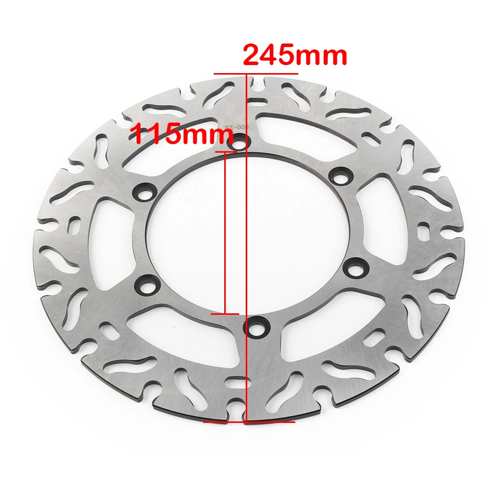 Motorcycle Steel Front Brake Disc For YAMAHA WR200 D/E/F 92-94 DT23 Lanza (LTP1/2)  97-98 TT250R 1996TT-R250 1999-2004 245mm