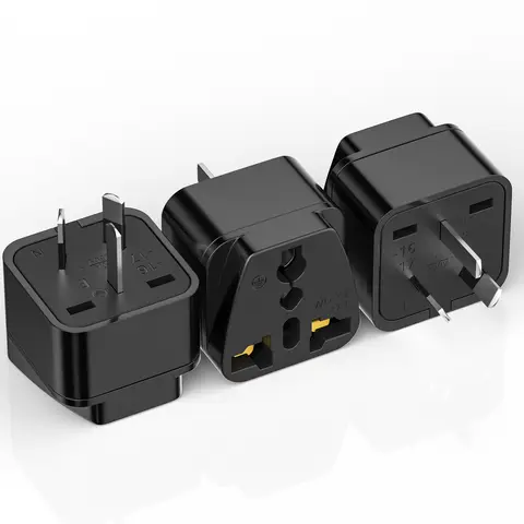 3pcs 미국 이탈리아 영국 EU AU 플러그 어댑터 범용 여행 어댑터 호주 뉴질랜드 여행 플러그 전원 변환기 벽 충전기
