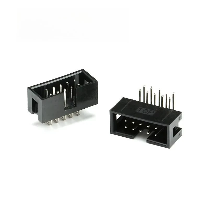 10pcs DC3 6P 8P 10P 14P 16P 20P Pin 10PL 14PL 16PL 20PL 2.54mm Socket Header Connector ISP Male Double-spaced Straight IDC JTAG