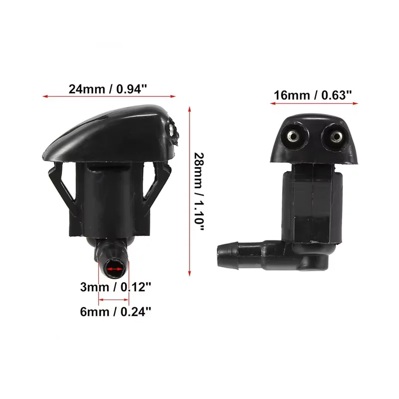 85381-12050 2PCS Spray nozzle suitable for Toyota Corolla Camry BYD windshield wiper 8538105041 8538112050