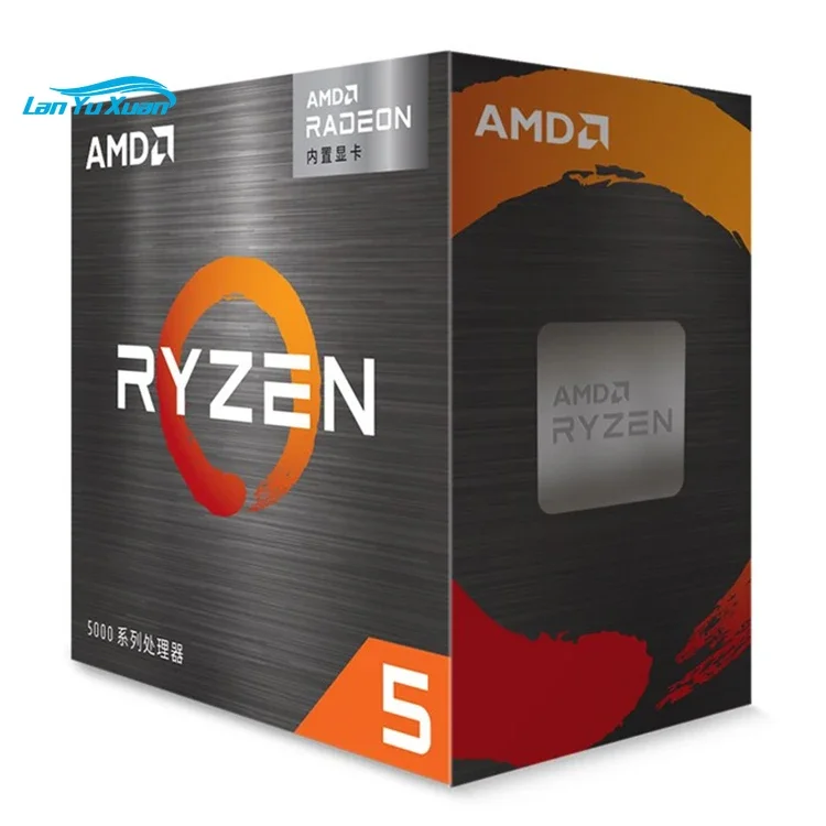 Procesador de escritorio desbloqueado AMD Ryzen 5 5600G CPU con placa base para juegos AM4 X570 B550 de 6 núcleos y 12 hilos