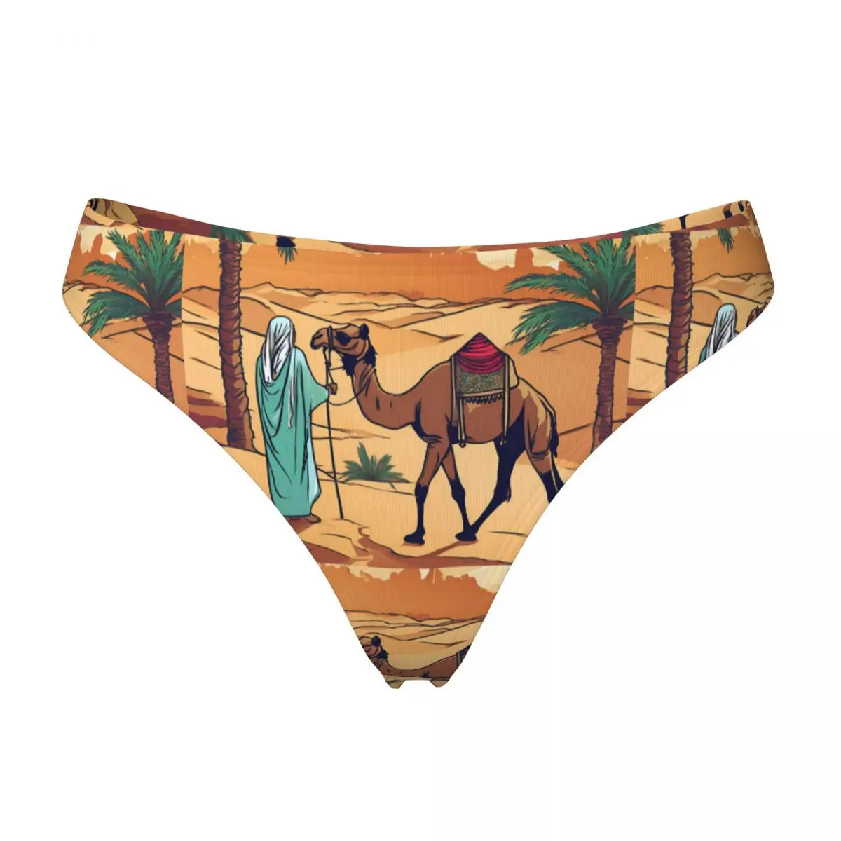 Custom Namade With Camel G-string Panties Breathable Women Stretch Thongs Comfort Underwear