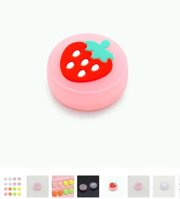 

14 Pcs Luminous Fruit Rocker Cap Animal Theme Thumb Stick Caps Cat Button Covers