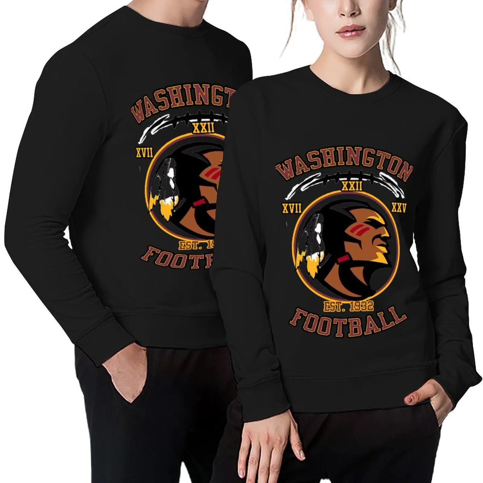 

Washington Football - Red Pullover men's sweat-shirt tracksuits autumn fashion men hooded sweatshirt for men