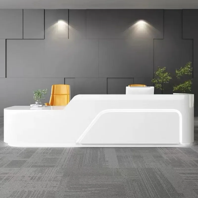 Simple Creativity Reception Desks Clothing Store Fashion Modern Reception Desks Retro Office Furniture Zum Empfang ZY40JDT