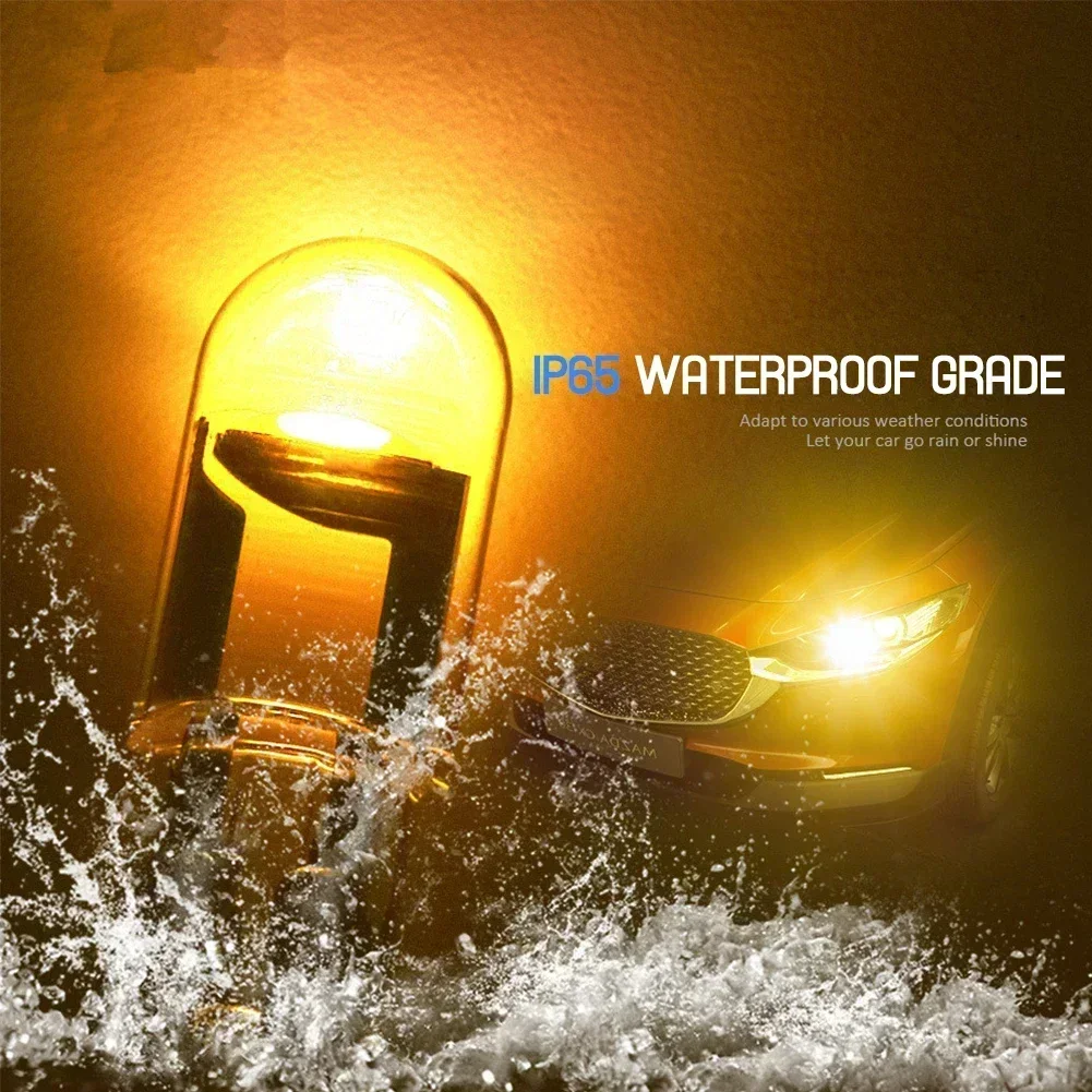 

Super Bright COB LED Glass Housing Bulb 2 Pcs W5W 194 T6000K White Green Blue Red Car License Plate Dome Wedge Light