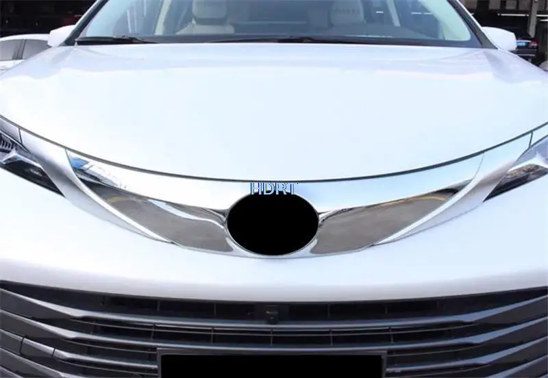 For Toyota Sienna Granvia 2021 + Accessories Front Hood Bonnet Grill Grille Bumper Lip Mesh Trim Strip Cover Molding Car Styling