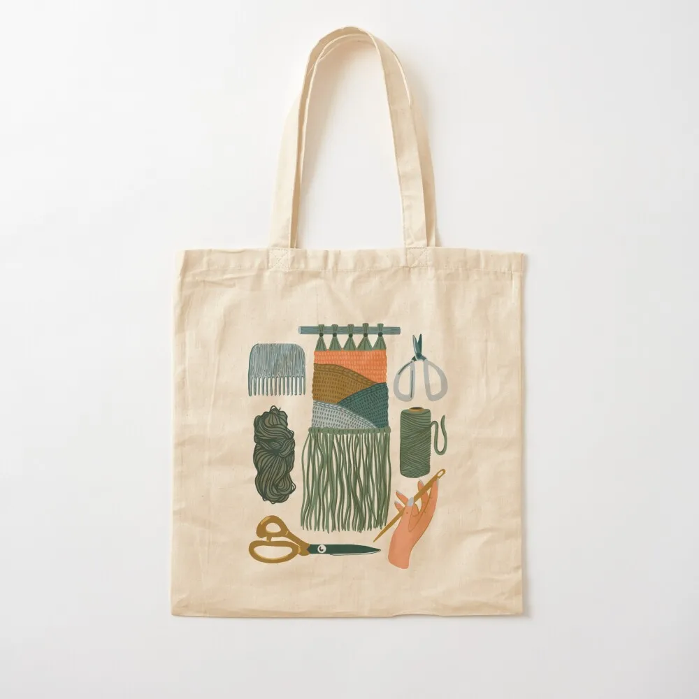 Weaving Flat Lay Tote Bag Beach bag Custom bag Canvas Tote