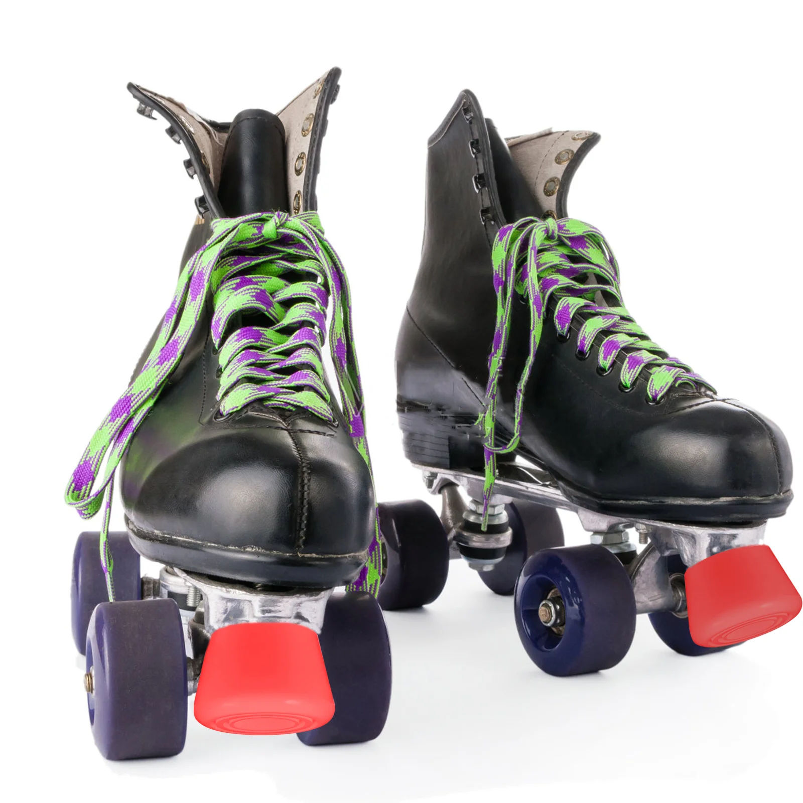 Freins pour patins à roulettes, bloc de matériau PU, accessoires, chaussures de freinage de stabilité, Installation à dégagement rapide, sans semelle, 4 pièces