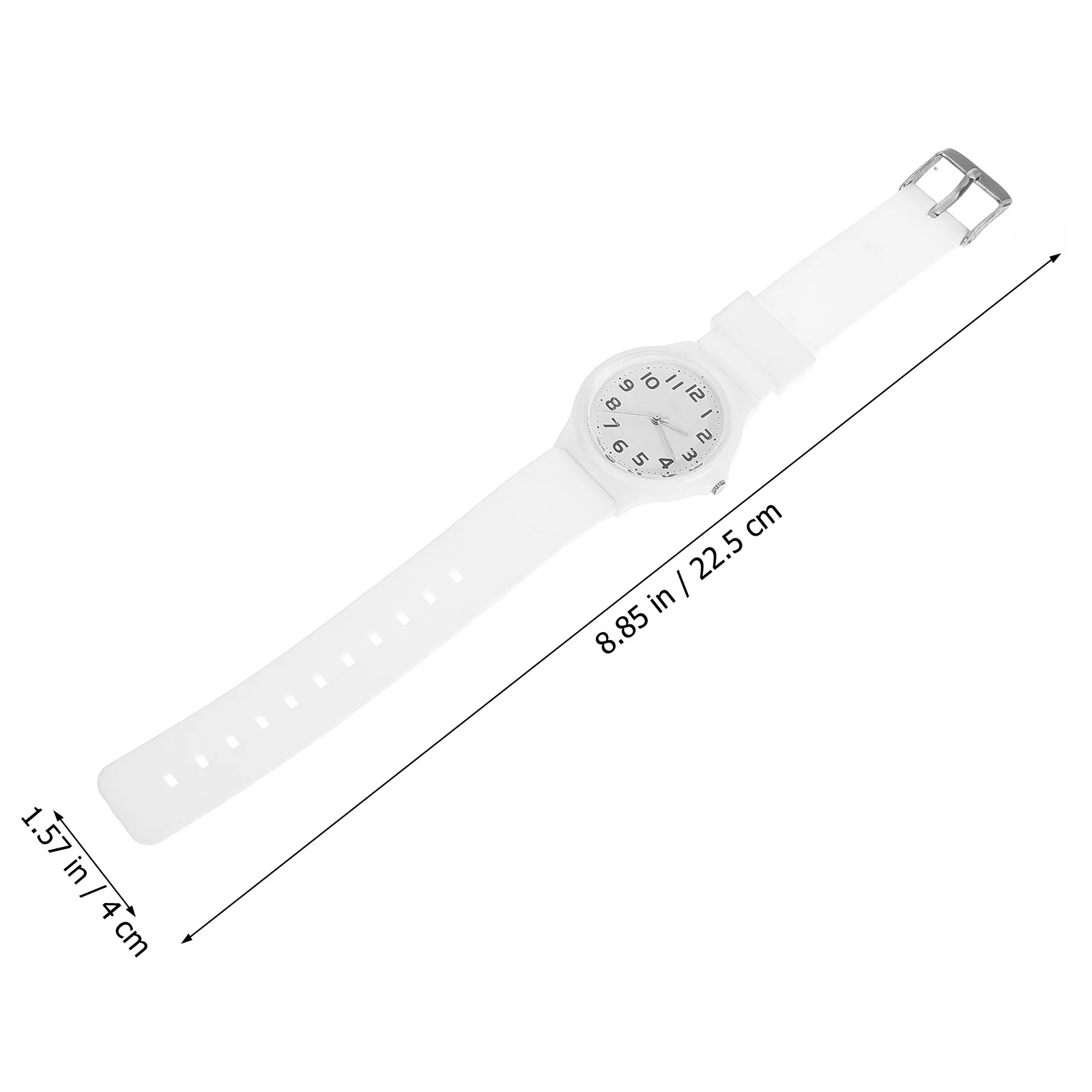 Waterproof Quartz Watch Casual Wrist Watch with Soft PU Strap Adjustable Buckle Comfortable for Students