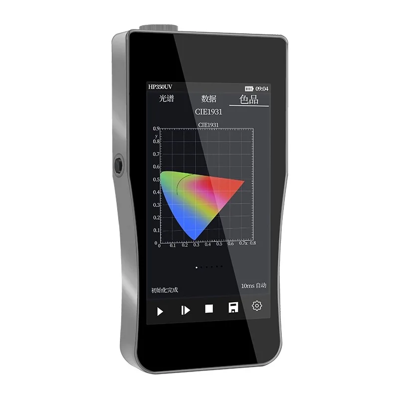 Two-color 350-color irradiometer, PPFD handheld spectrum analyzer tester, intelligent ultraviolet irradiator