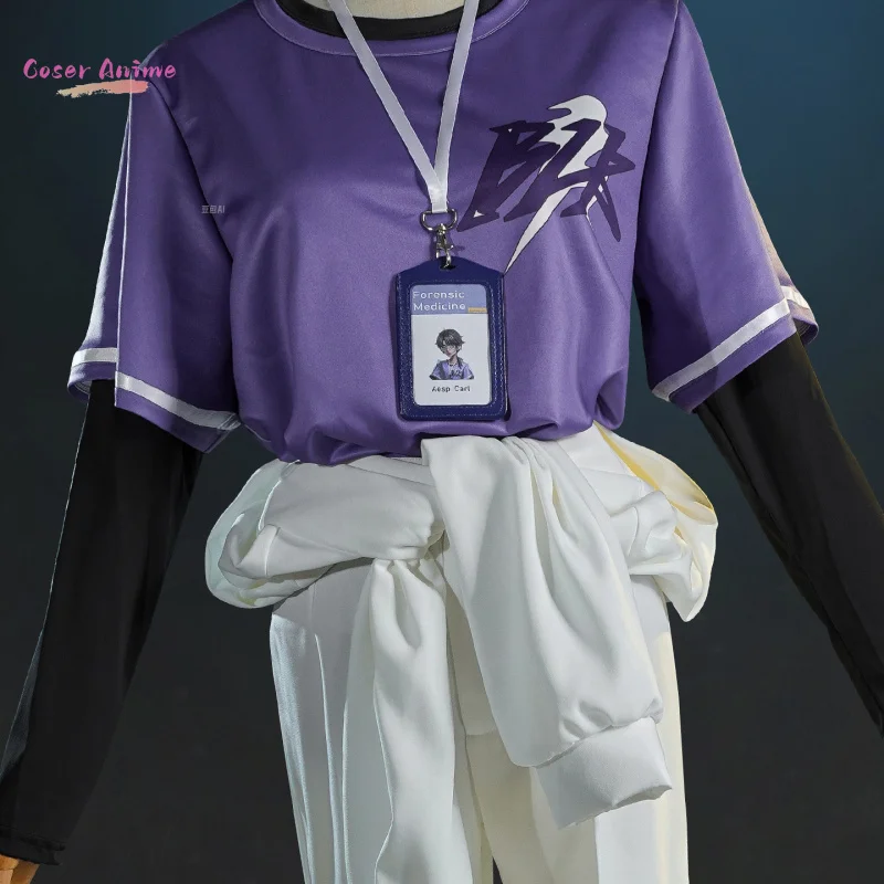 아이덴티티 V 이솝 칼 언더테이커 코스프레 의상 BLK 유니폼 할로윈 카니발 파티 크리스마스 역할 놀이 의류 의류