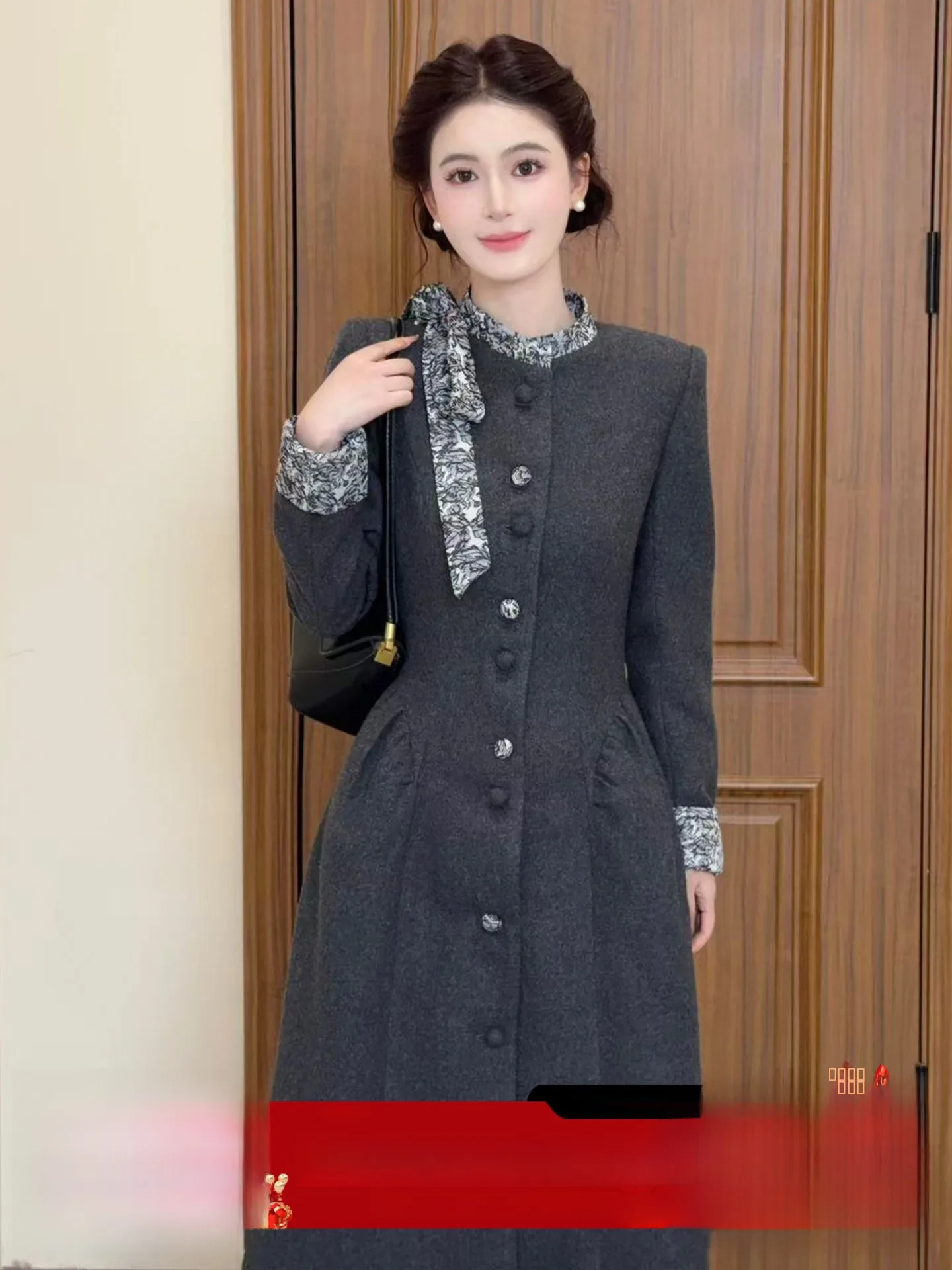 

Шерстяное пальто LILI Milan, весна 2026: Модная сенсация, женская хлопковая куртка в стиле «Маленький аромат»