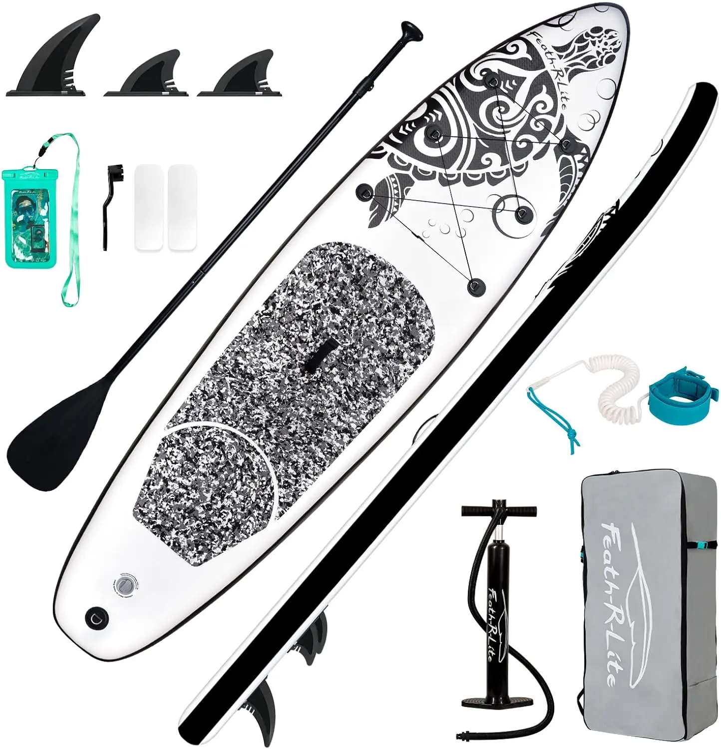 

Inflatable Stand Up Paddle Board 10'x30''x6'' Ultra-Light (16.7lbs) SUP with Paddleboard Accessories