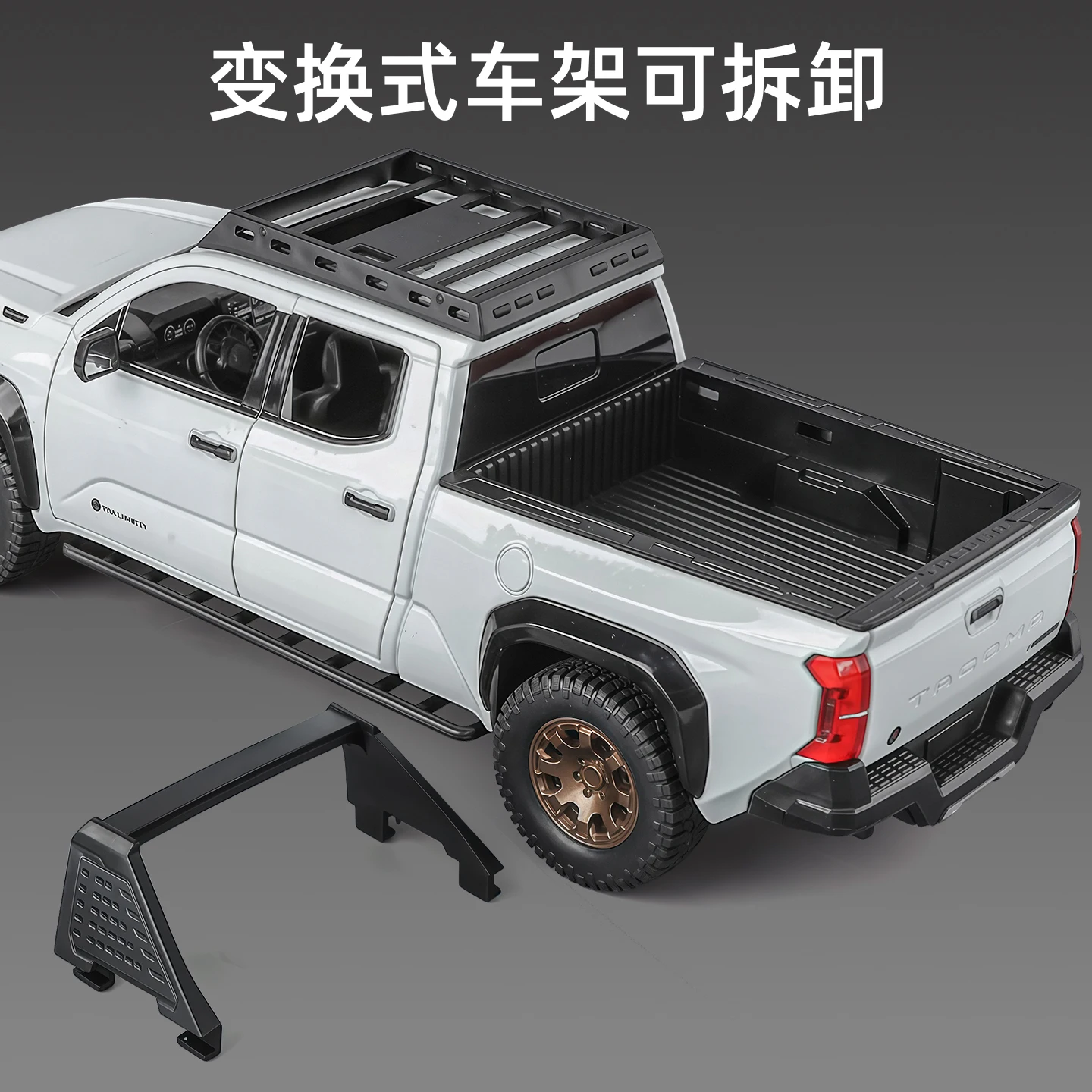1:24 vehículo Tacoma Pickup City Edition aleación Diecast Metal modelo sonido y luz coche de juguete para niños regalos venta directa de fábrica