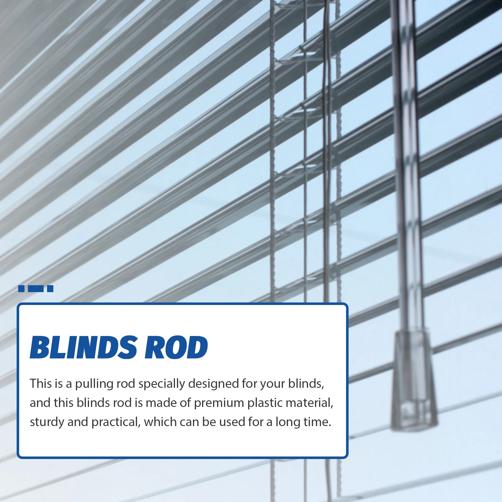 

6pcs Curtain Accessory Transparent Blinds Rod Handle For Venetian Vertical Plastic Blinds Home Office Window Replacement Easy