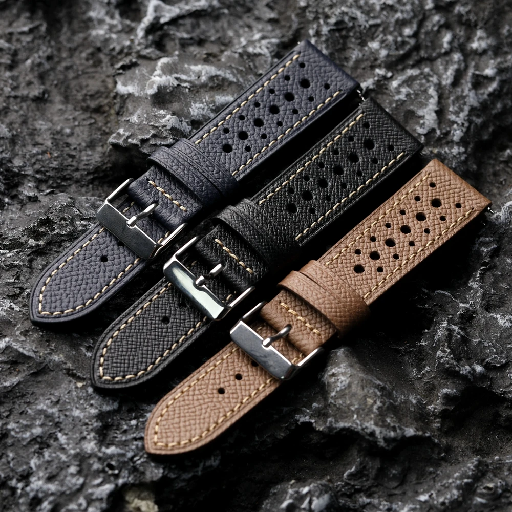 

Ремешок ручной работы из воловьей кожи с верхним слоем 18, 19, 20, 21, 22 мм, дышащий мужской ремень с отверстием в виде ладони, мягкий ультратонкий ремешок в стиле ретро