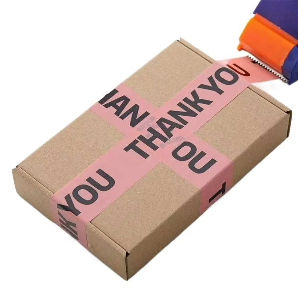 Cute Colorful Packaging Tape High Strength OPP Material Adhesive Tape High Viscosity Thank You Tape DIY Projects