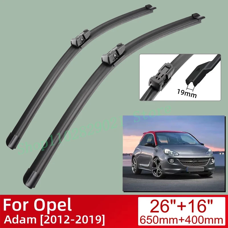 

For Opel Adam 2012-2019 Car Accessories Front Windscreen Wiper Blade Brushes Wipers 2019 2018 2017 2016 2015 2014