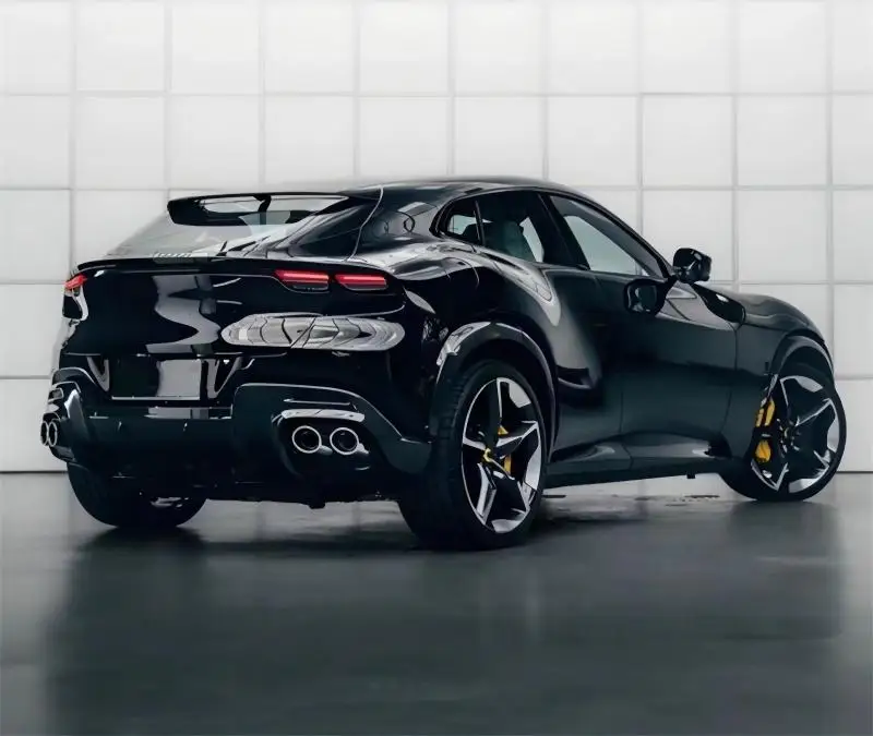 Per Ferrari Purosangue Reai Paraurti in fibra di carbonio Labbro anteriore Labbro posteriore Minigonne laterali Kit spoiler profilo pneumatico