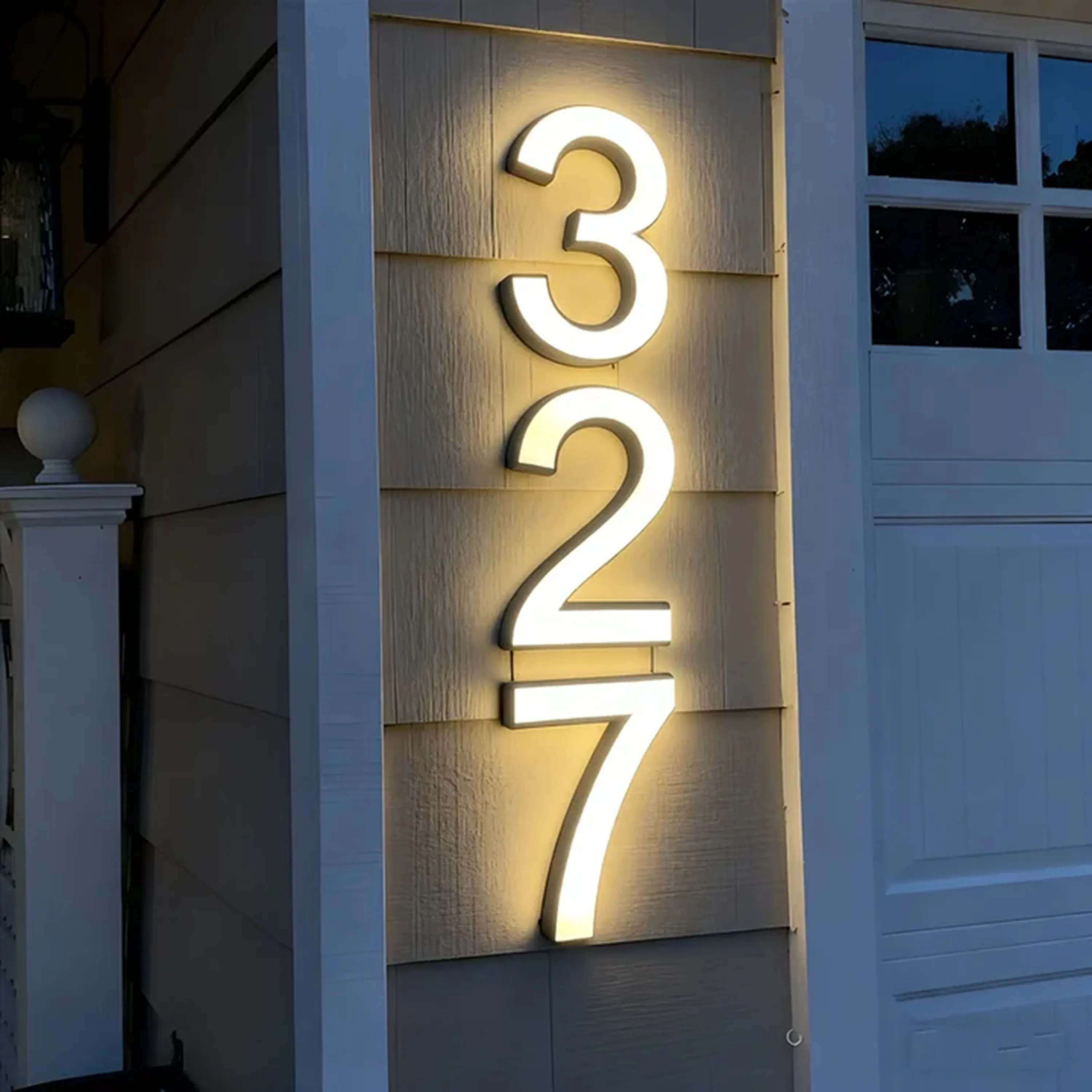 رقم المنزل الحديث، أرقام باب المنزل الاكريليك، عنوان ضوء داخلي مكتب تسجيل رسائل، لافتة تضيء في الهواء الطلق، علامة عنوان المتجر