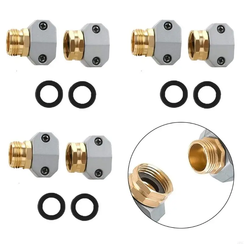 Water Hose Repair Fittings Rusts Proof Hose Joint Connector for Gardening J0MC