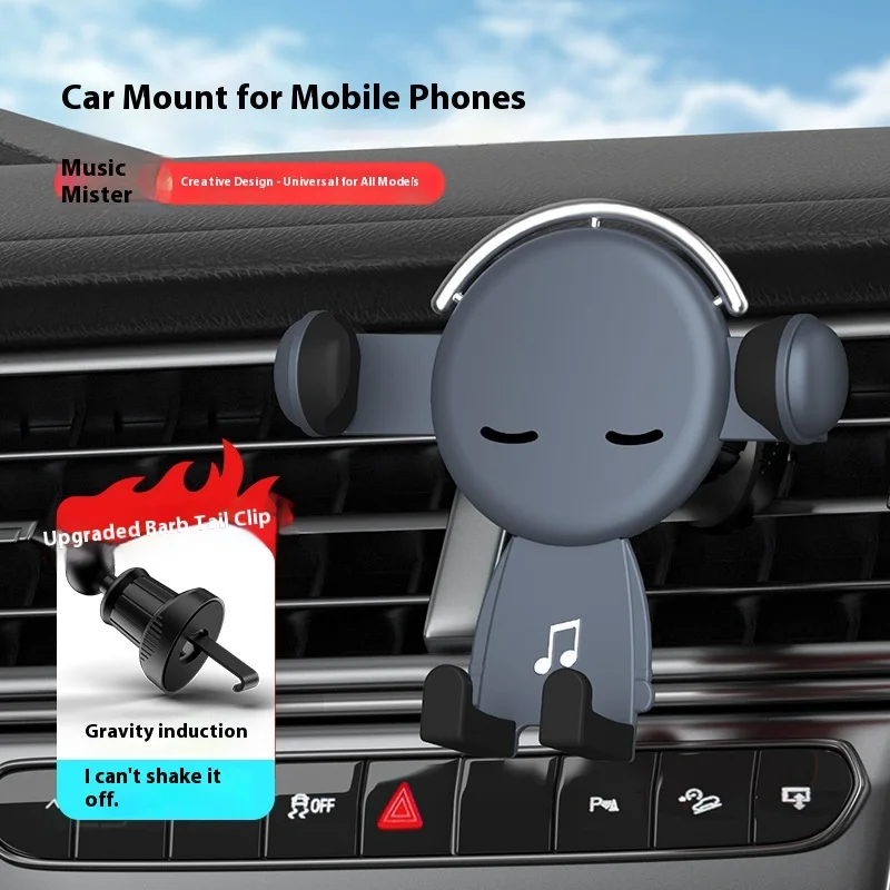 

Car Phone Holder 2025 New GPS Navigation Vent Mount Phone Holder Musician Edition Car Phone Holder Car Gadget Holder