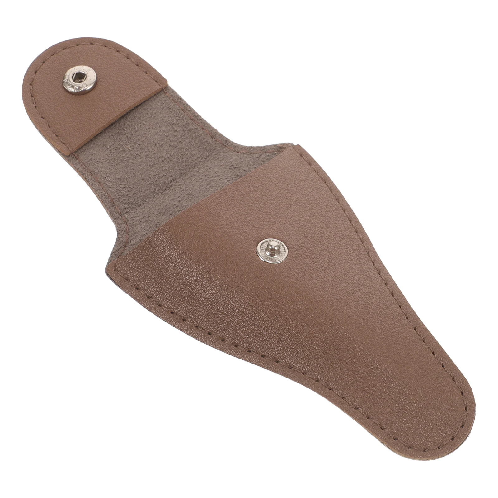 

Nail Clippers Protective Case Deep Brown PU Cuticle Scissors Cover Pedicure Tool Cap Lightweight Easy to Carry Manicure