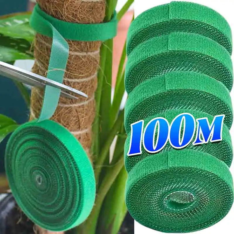 Garden Tape Nylon Cable Tie for Plants Flowers Growing Climbing Reusable Plant Support Hook-and-loop Fastener Garden Accessories