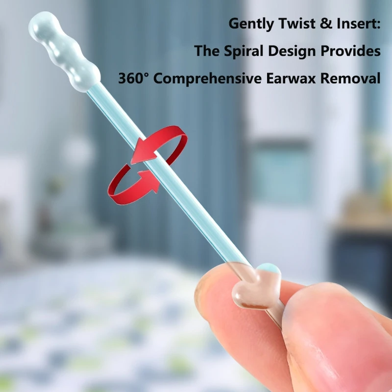 24pcs/box Disposable Earwax Remover Sticky Safe Ear Picks Strong Adhesive Cleaner Earpick Swabs Tools Kids Adults Olders