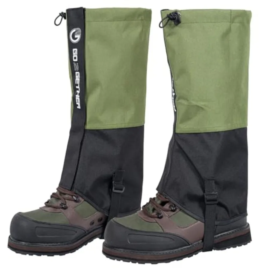 

Leg Gaiters Waterproof and Adjustable Snow Boot Gaiters for Hiking, Walking, Hunting, Mountain Climbing and Snowshoeing