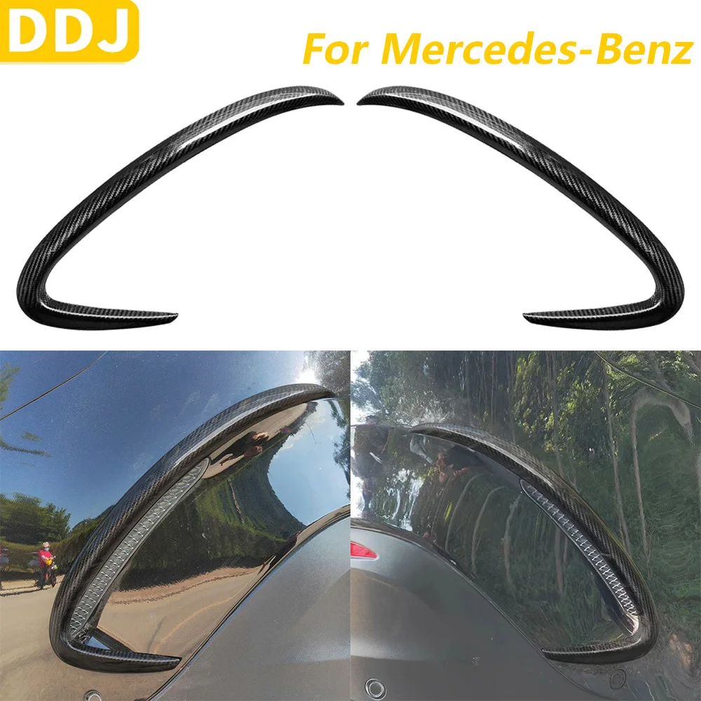 For Mercedes-Benz GLE Coupe 2020-2024 Real Carbon Fiber Rear Bumper Side Fender Air Knife ​Cover Car Accessories Modification