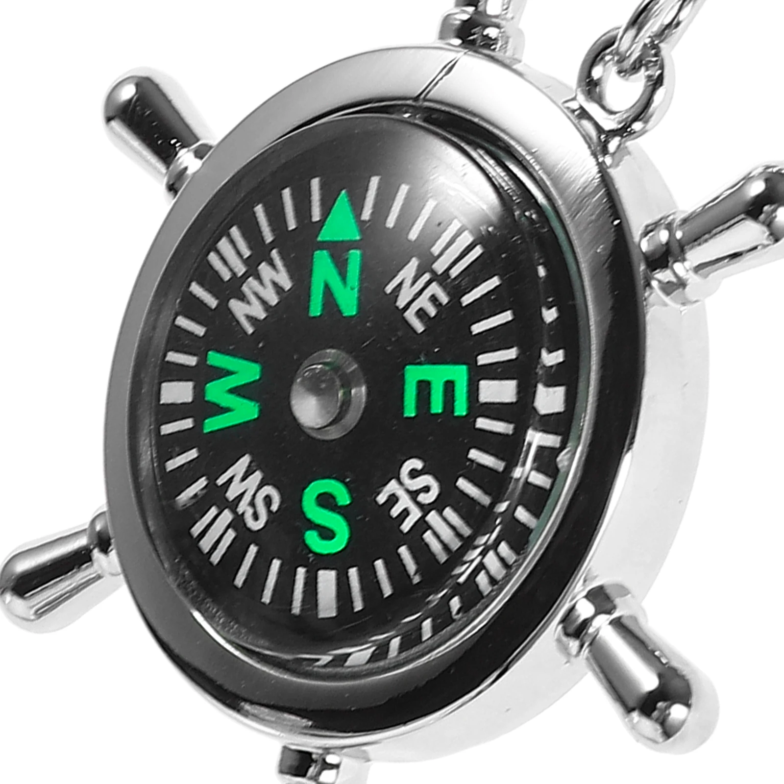 

Compass Keychain Camping Ring Keyring Portable Zinc Alloy Pocket Travel Accessories