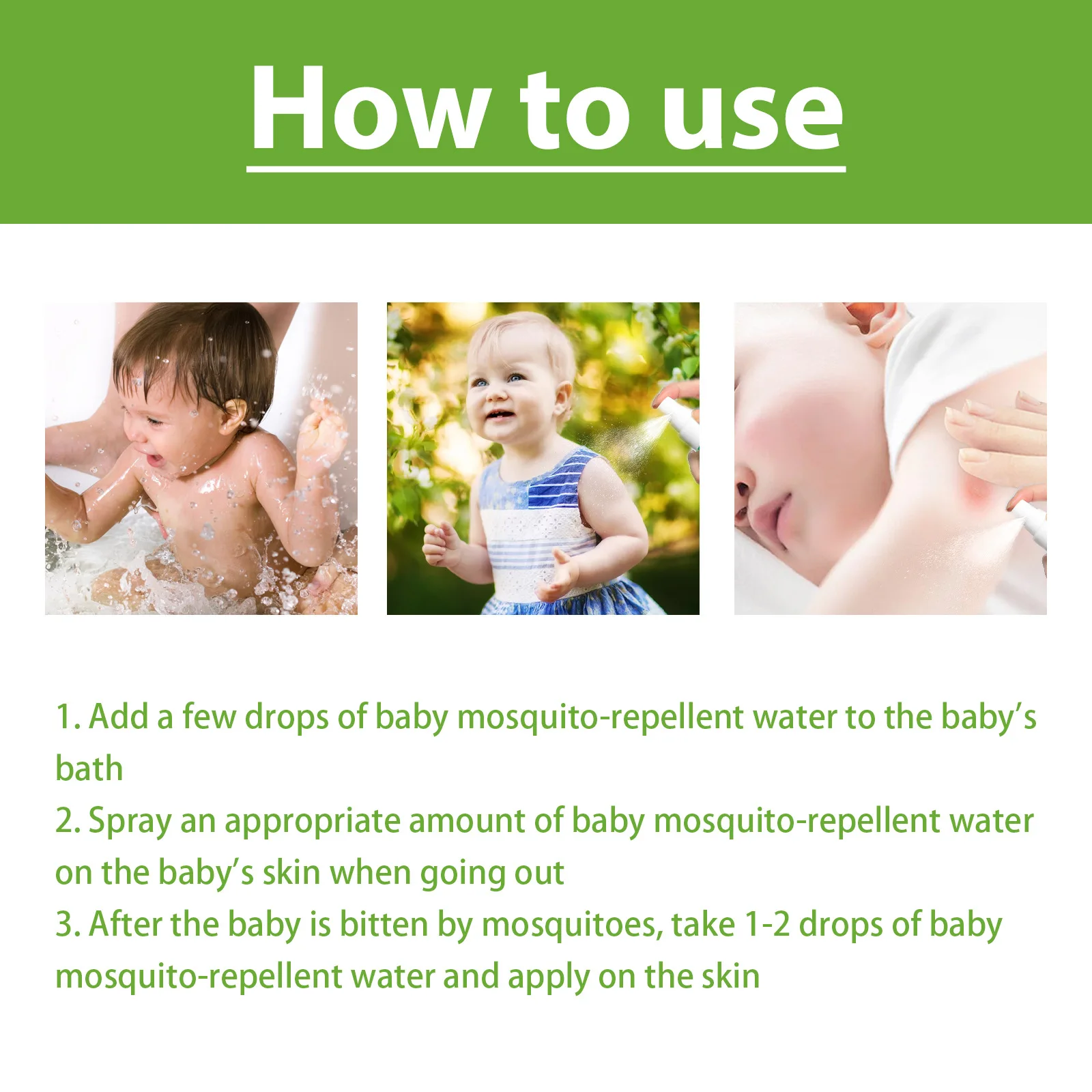 South Moon Repellent toilet water, skin itching children summer anti-bite repellent insect care sprays