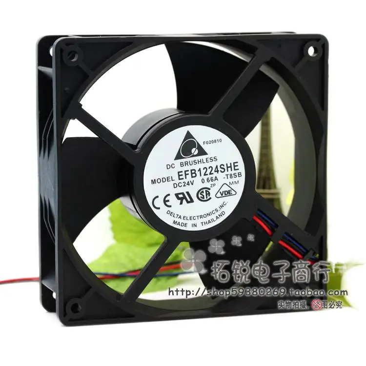 Delta Delta EFB1224SHE-T8SB 24V 0.66a 12038 Emerson Ct Inverter Fan