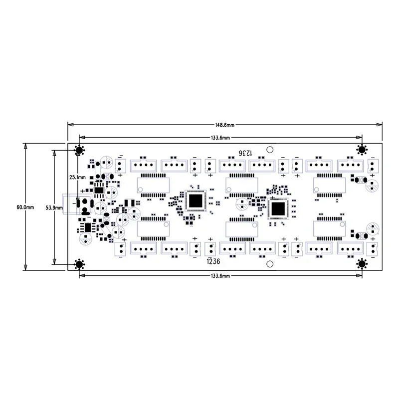 Modul sakelar 12 port, tegangan total 14 v-56 V, 12 port tegangan shunt DC 12V, modul sakelar shunt