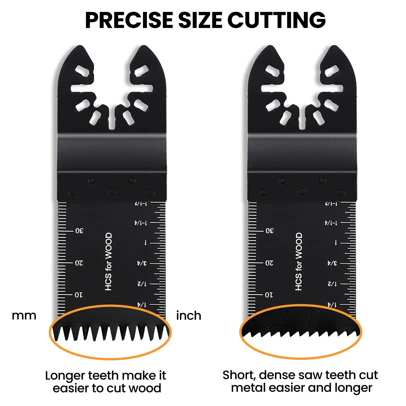 84Pcs Professional Oscillating Saw Blades Kit,Multitool Accessories for Wood Metal Cutting,Suitable for  Dewalt,Makita,Bosch
