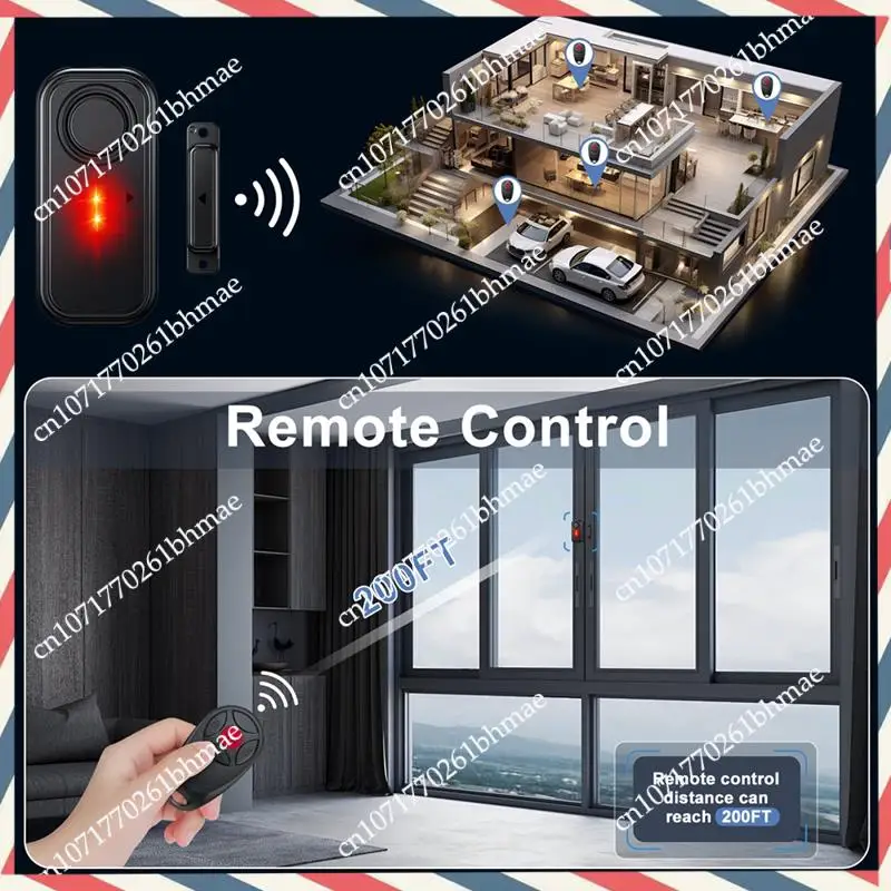 -A21Z Protezione antifurto con allarme sensore magnetico wireless per porte e finestre, sicurezza domestica esterna impermeabile