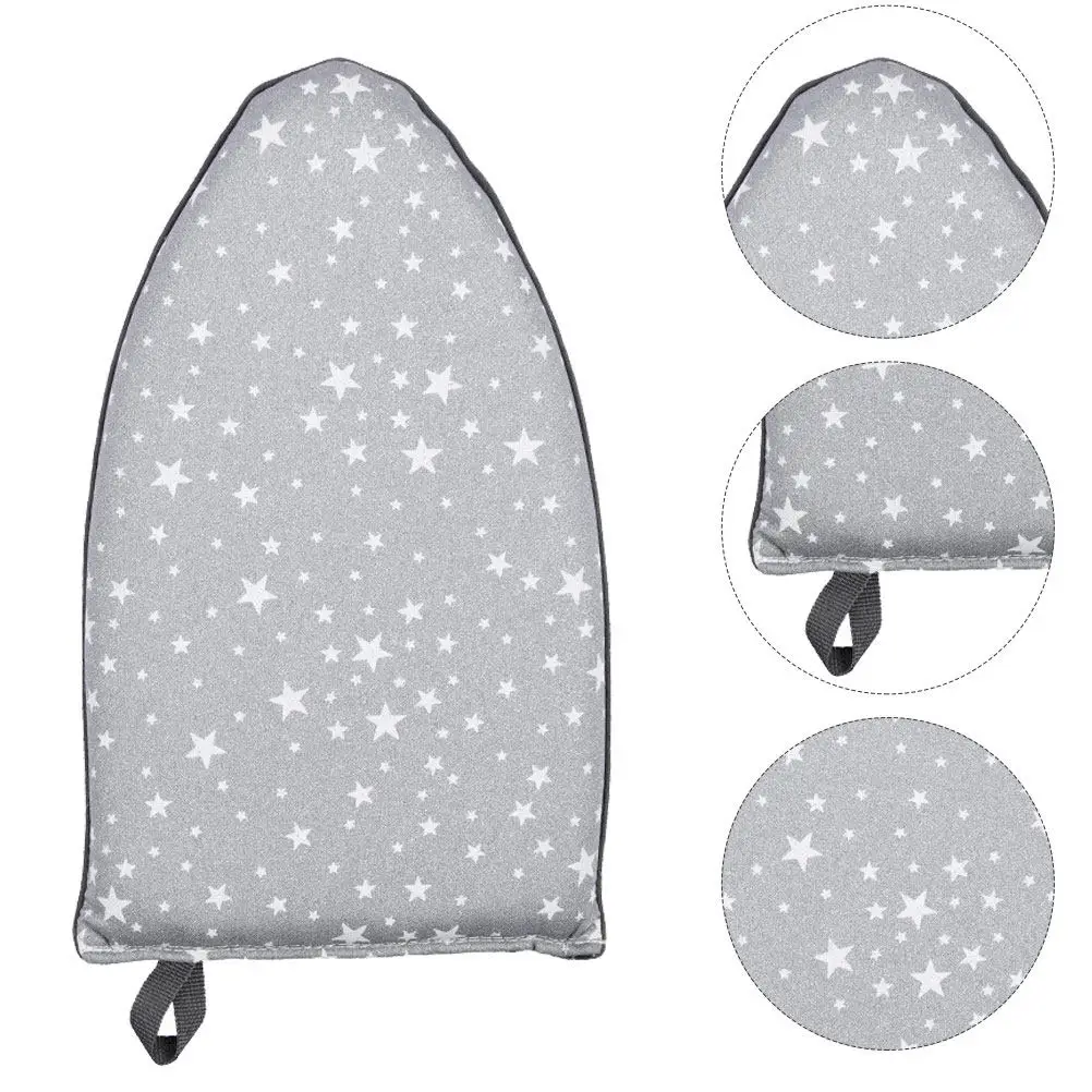 2Pcs Mini Ironing Plate Handheld Ironing Board Anti Steam Mitt with Finger Loops Hanging Storage Space Saving for Travel Home