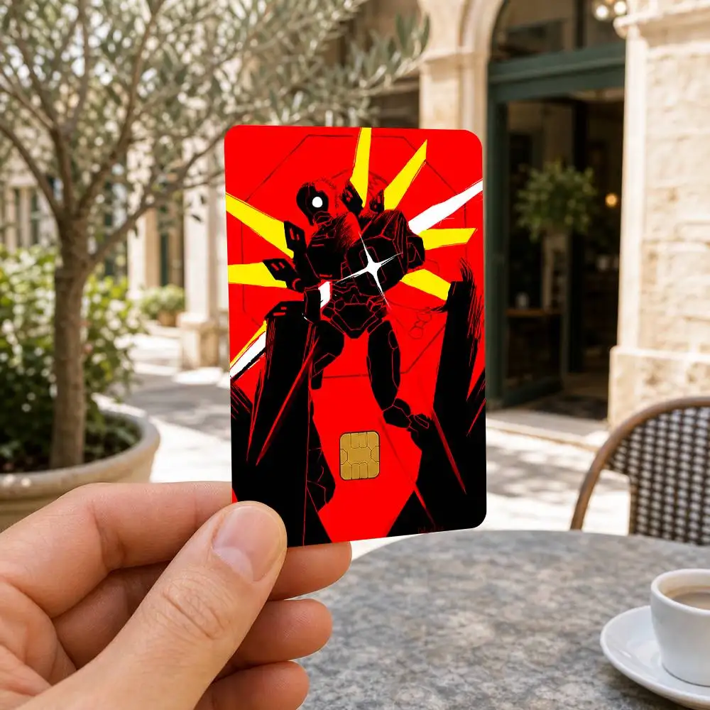 Game ULTRAKILL Geometry LAYER FRAUD HD Waterproof Card Skins Protective Stickers for Credit Bank Game Cards