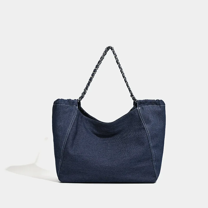 

Luxury Designer Handbags Purses New In Letters With Card Pocket Underarm Shoulder Large Capacity Denim Tote Bags For Women