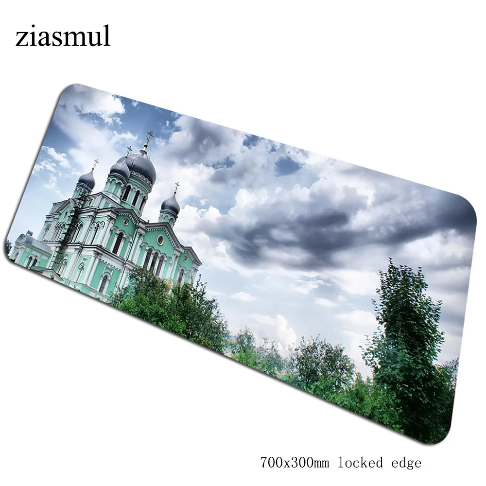 Cathedrals mouse pad Beautiful 700x300x3mm pad to mouse notbook computer mousepad Birthday gaming padmouse gamer laptop mat