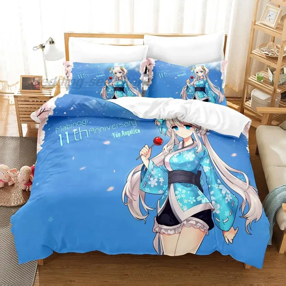 Genshin Impact Yae Miko Bedding Set Single Twin Full Queen King Size Bed Set Aldult Kid Bedroom Duvetcover Sets 3D Print Anime